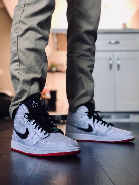 CLOT x Air Jordan 1 Mid  Fearless  CU2804-100