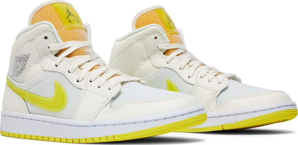Best  Wmns Air Jordan 1 Mid SE  Voltage Yellow  DB2822-107