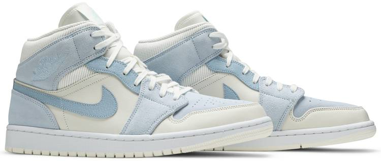 Air Jordan 1 Mid SE  Sail Light Blue  DA4666-100
