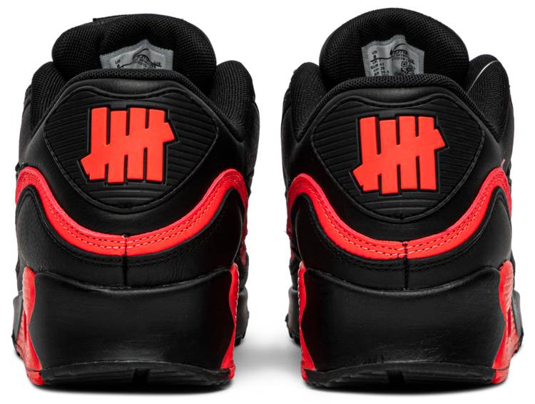 Undefeated x Air Max 90  Black Solar Red  CJ7197-003