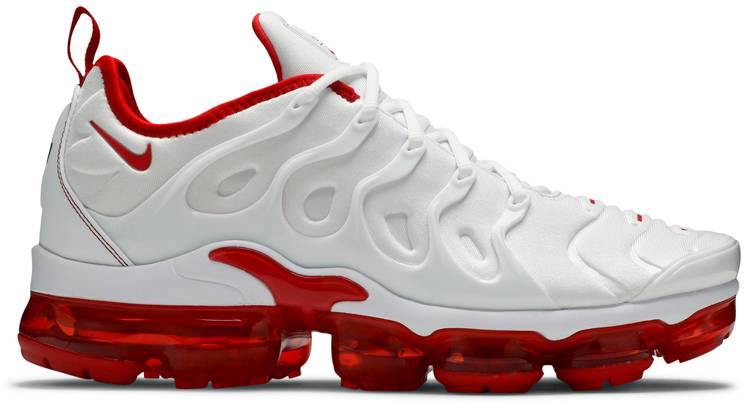 Air VaporMax Plus  White University Red  DH0279-100