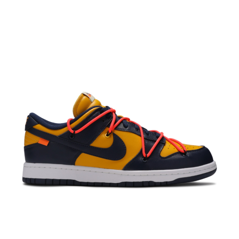NIKE DUNK LOW LTHR/OW  OFF WHITE
