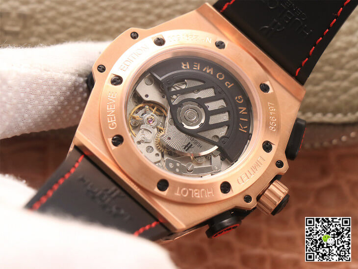 Hublot Replica King Power Ferrari F1 1:1 Best Edition V6 Factory Black Dial Rose Gold