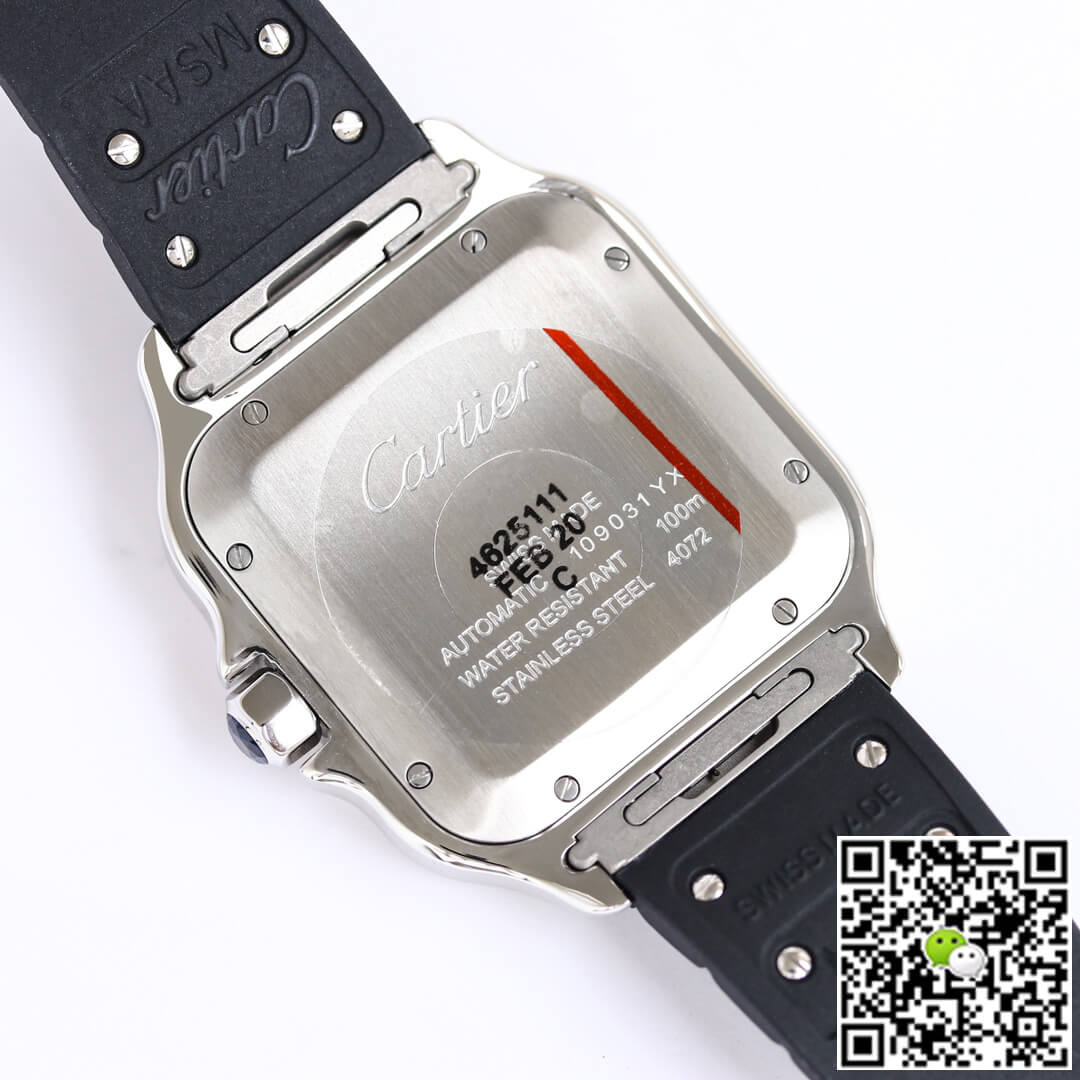 Replica Ca*t1er Santos WSSA0018 1:1 Best Edition GF Factory V2 Rubber Strap