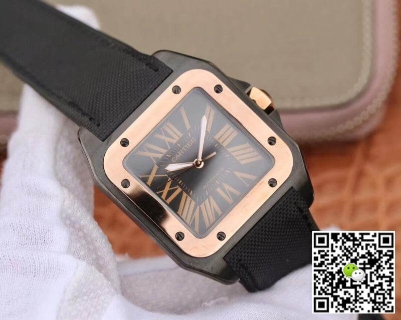 Ca*t1er Watch Rep De Santos 100th Anniversary W2020009 38mm RB Factory 18K Rose Gold