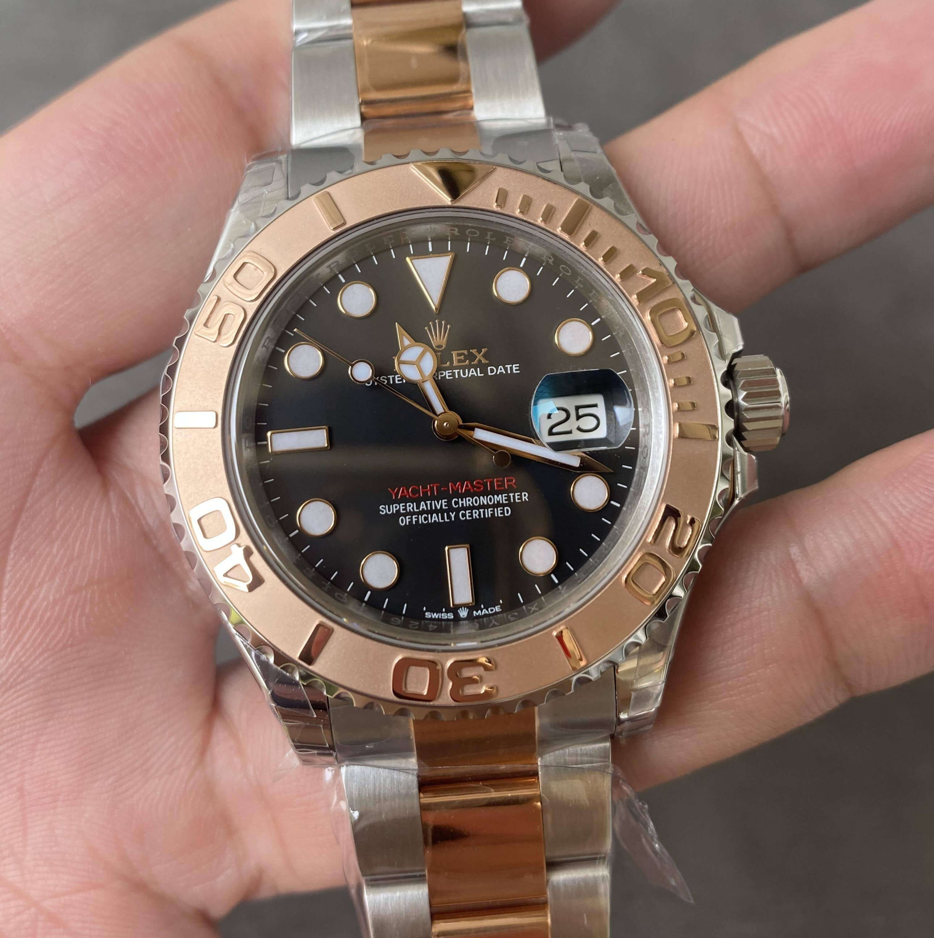 Replica R01ex Yacht Master M126621-0002 1:1 Best Edition VS Factory Rose Gold Bezel