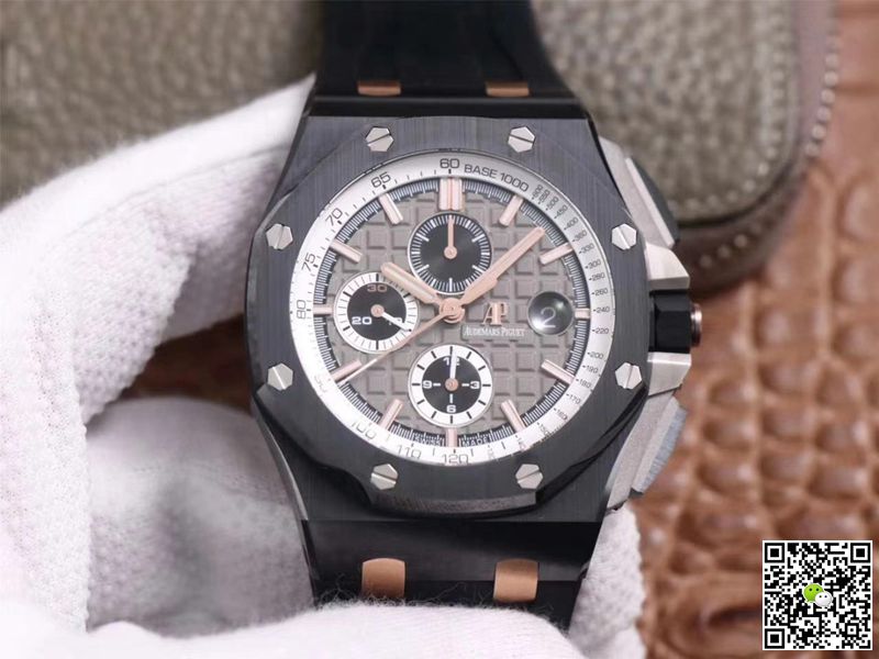 Replica Audemars P1g*et Royal Oak Offshore 26415CE.OO.A002CA.01 1:1 Best Edition JF Factory Black Ceramic Swiss ETA7750