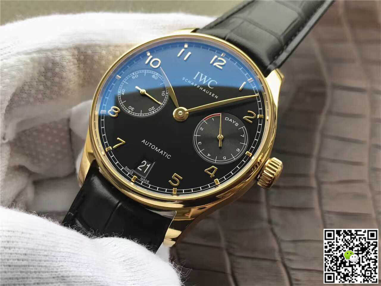 Replica IWC Portugieser IW500101 1:1 Best Edition ZF Factory Black Dial