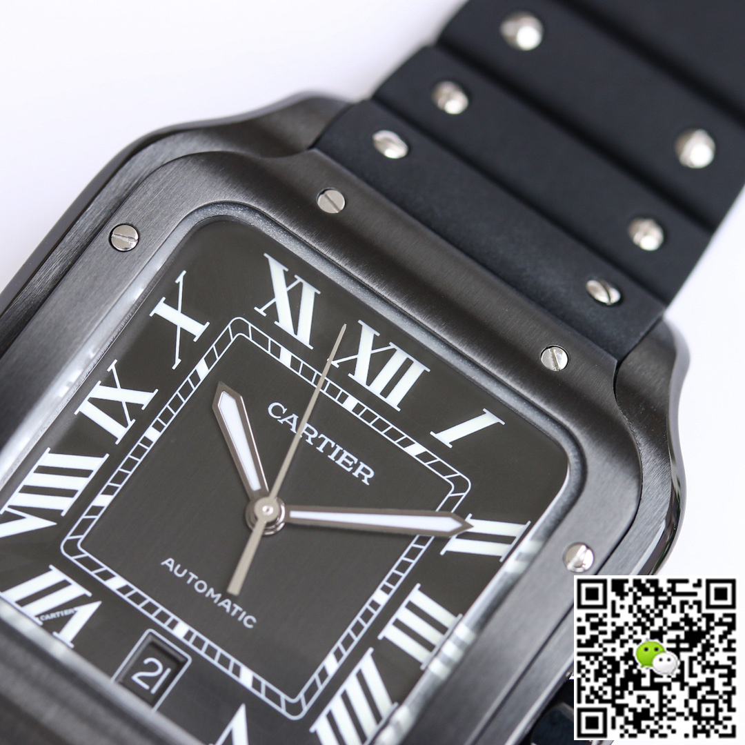 Replica Ca*t1er Santos WSSA0039 1:1 Best Edition GF Factory V2 Rubber Strap