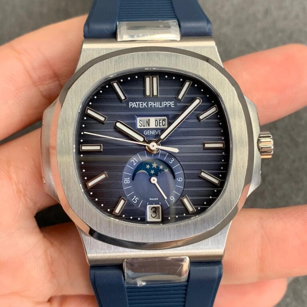 Replica Pat*k Phi1i*pe Nautilus 5726 1:1 Best Edition GR Factory V2 Blue Rubber Strap