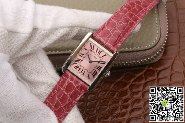 Ca*t1er Replica Tank W5200000 Ladies 1:1 Best Edition K11 Factory Pink Dial