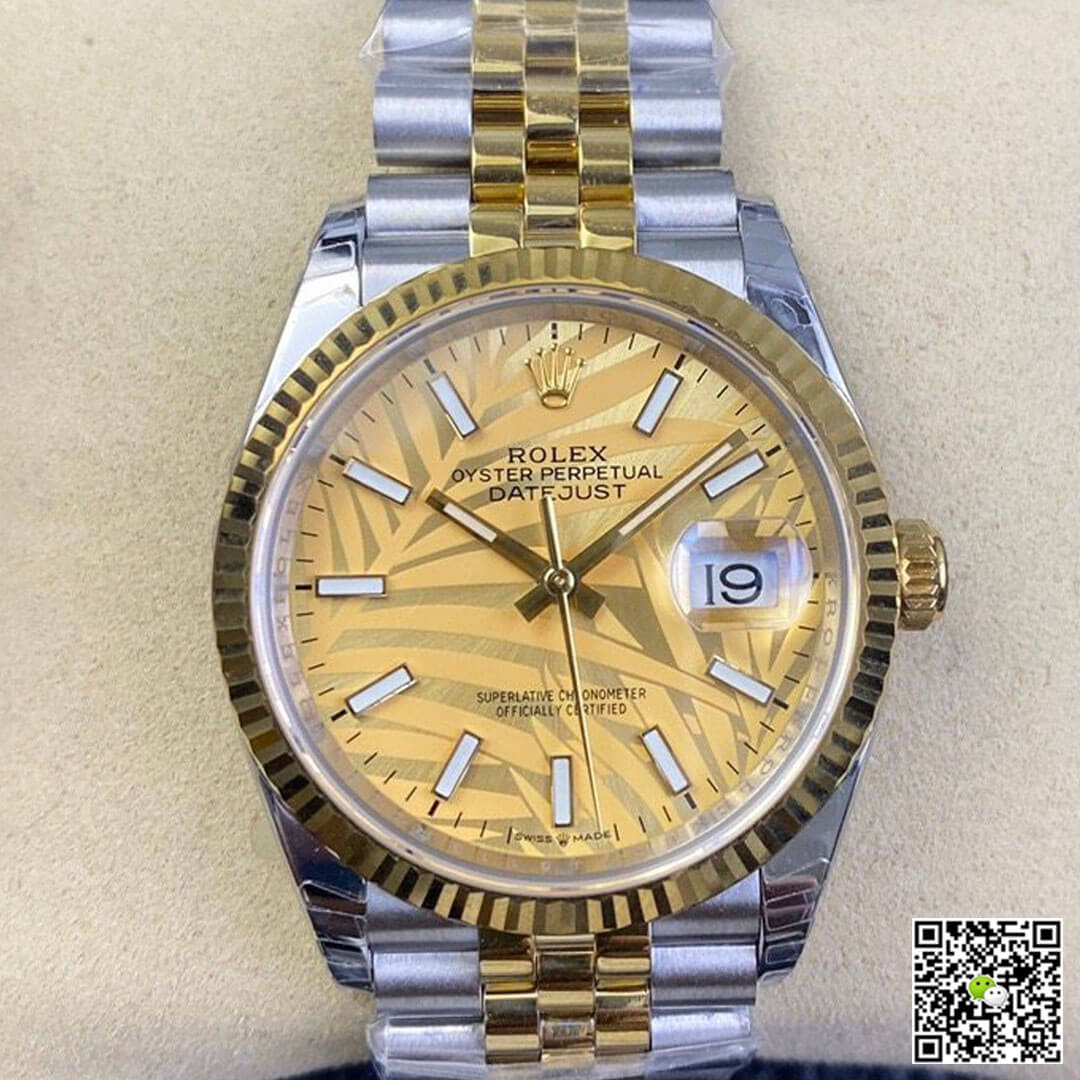 Replica R01ex Datejust M126233-0037 1:1 Best Edition EW Factory Yellow Gold