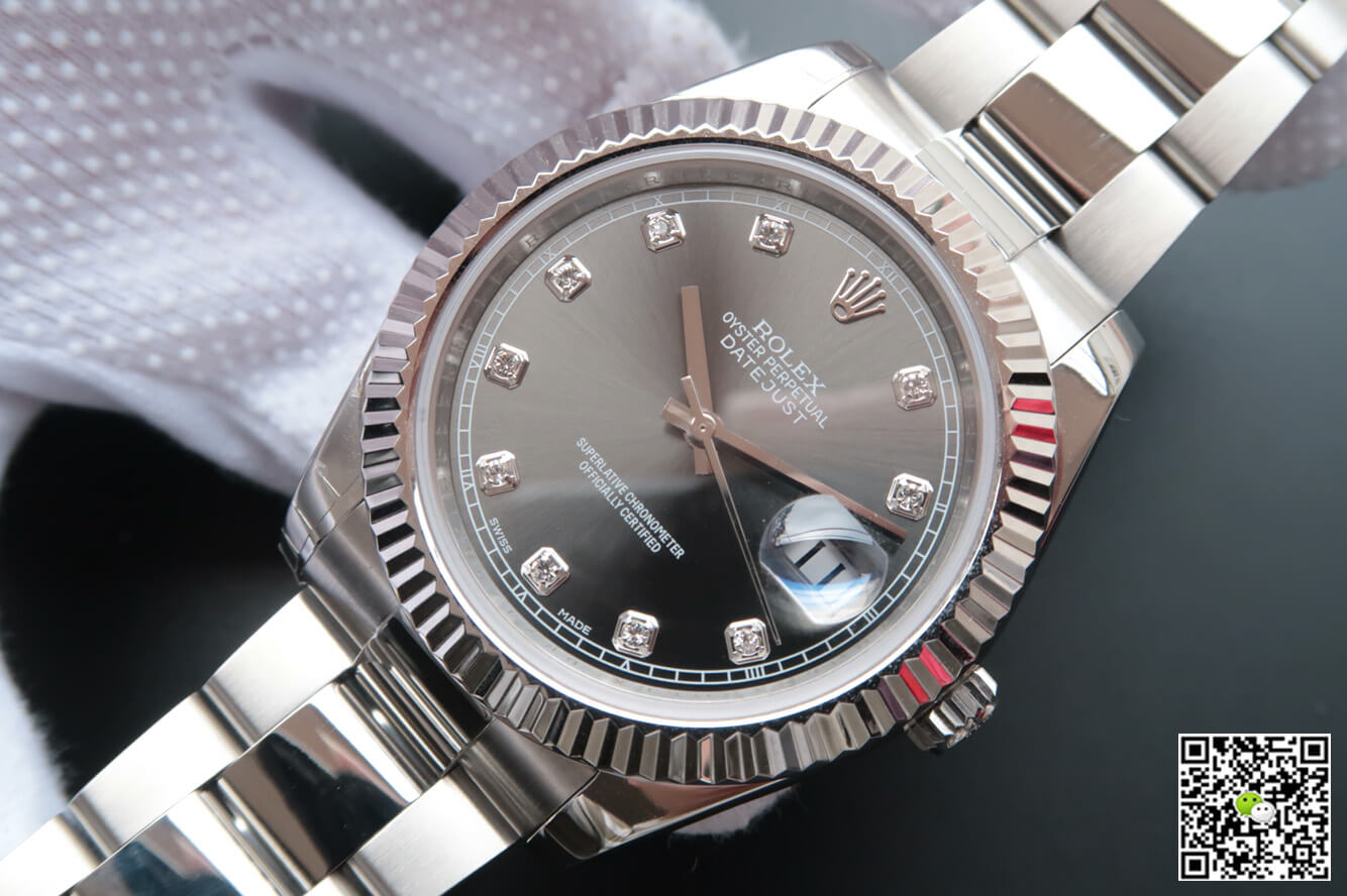 Replica R01ex Datejust M126334-0005 1:1 Best Edition EW Factory D1am0nd-Studded Dial