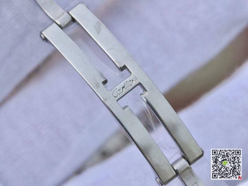 Ca*t1er Replica Tank Francaise W51028Q3 Pink MOP Dial Steel Ladies Watch 1:1 Best Edition Swiss Quartz