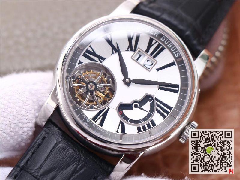 Replica Roger Dubuis Hommage RDDBHO0568 Tourbillon 1:1 Best Edition JB Factory White Dial Swiss RD540