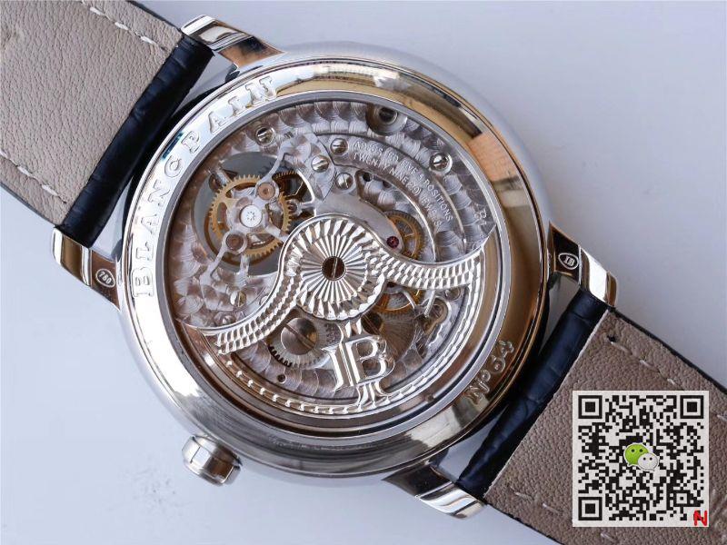 Replica Blancpain Villeret 6025-1542-55 True Tourbillon 1:1 Best Edition JB Factory Black Dial Swiss Cal.25