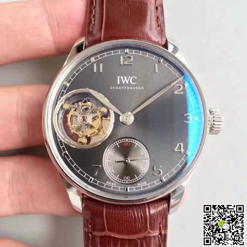 IWC Replica Portuguese Tourbillon IW546301 YL Factory 1:1 Best Edition Swiss Tourbillon Anthracite Dial