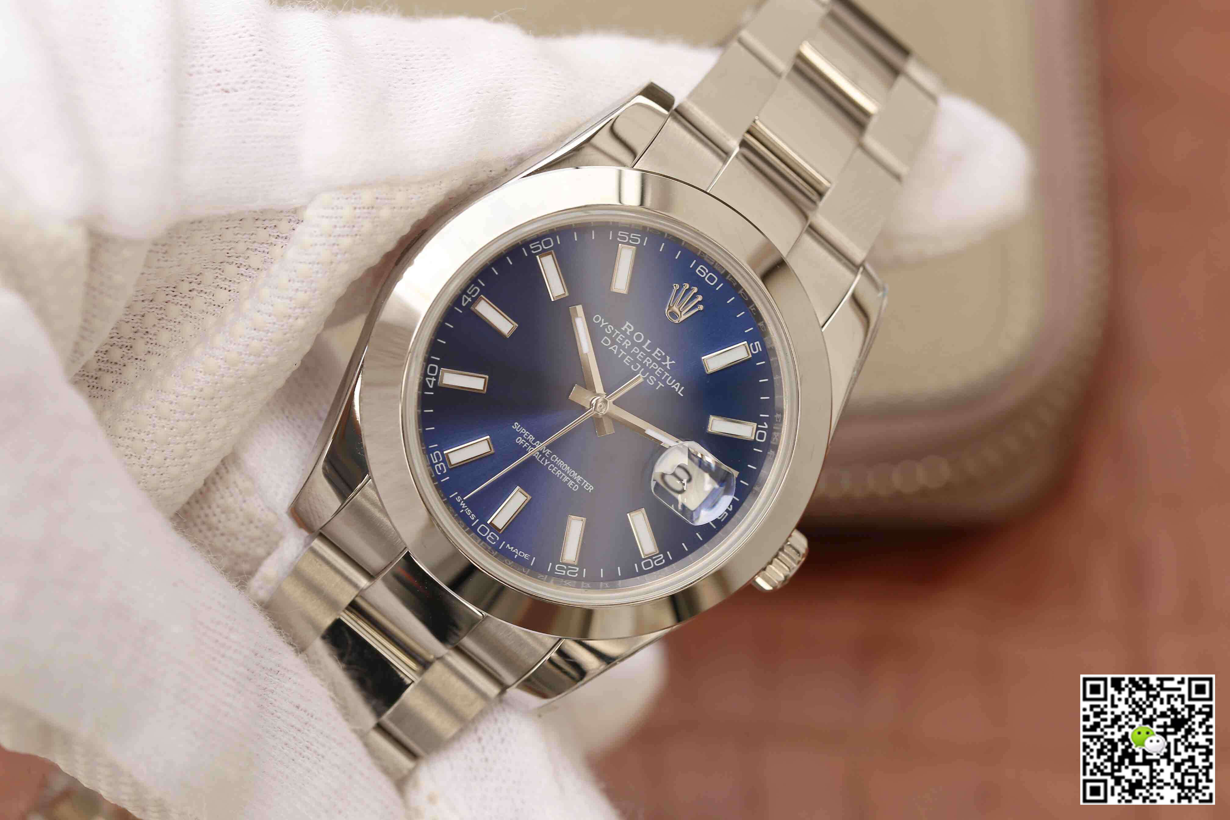 Replica R01ex Datejust M126300-0001 1:1 Best Edition EW Factory Blue Dial