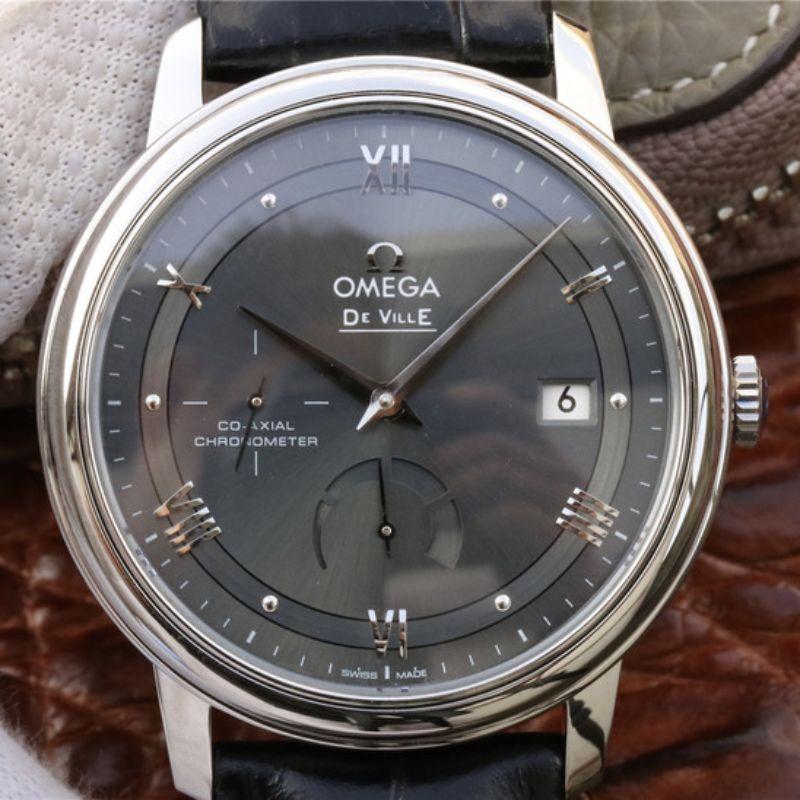 Replica 0me*ga De Ville Prestige 424.13.40.21.06.001 TW Factory 1:1 Best Edition Swiss ETA2824 Gray Dial