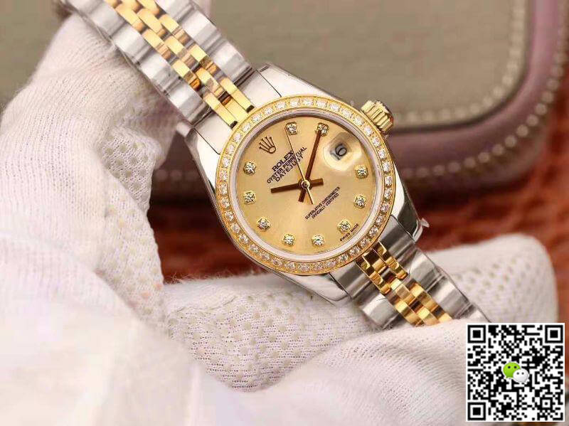 Replica R01ex Lady Datejust 28MM 1:1 Best Edition Swiss NH05 Movement Plating 18K Gold Dial