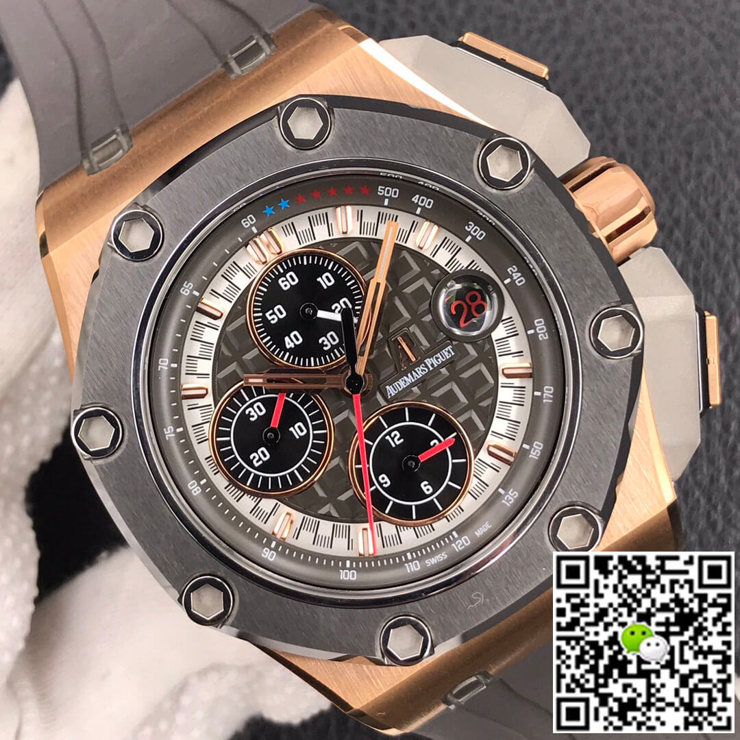 Replica Audemars P1g*et Royal Oak Offshore 26568OM.OO.A004CA.01 1:1 Best Edition JF Factory Rose Gold