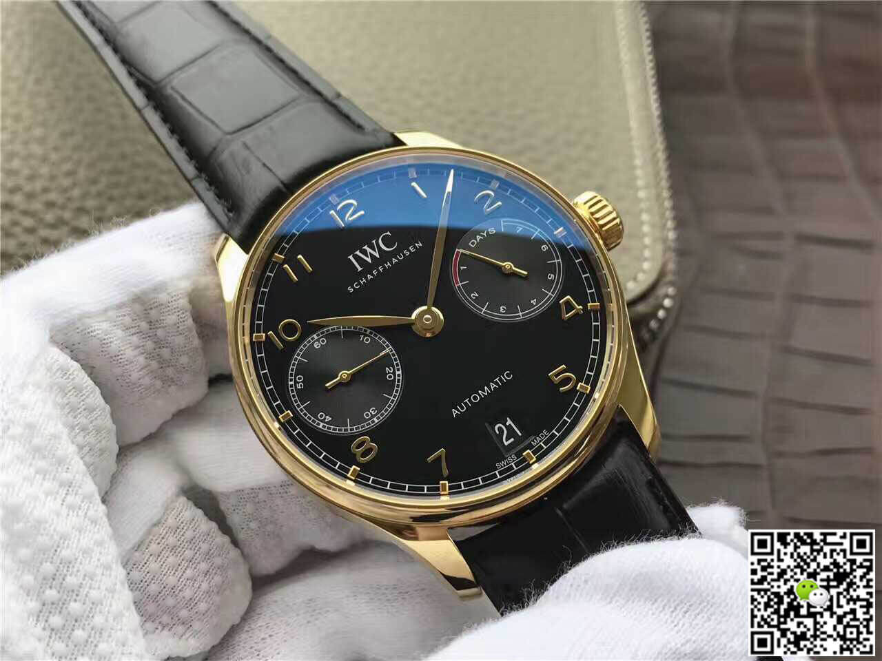 Replica IWC Portugieser IW500101 1:1 Best Edition ZF Factory Black Dial