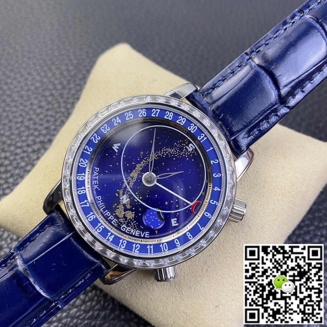 Replica Pat*k Phi1i*pe Grand Complications 6104G-001 1:1 Best Edition AI Factory Sky Moon Blue Dial