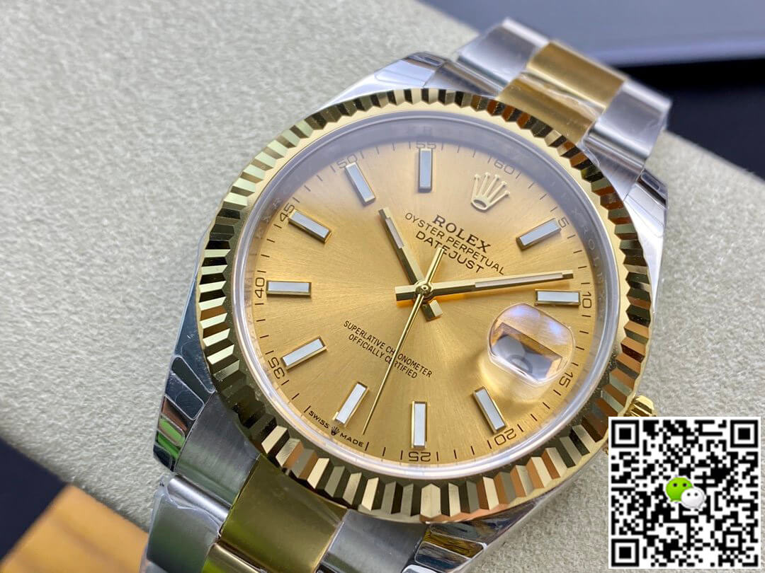 Replica R01ex Datejust M126333-0009 1:1 Best Edition EW Factory Champagne Dial