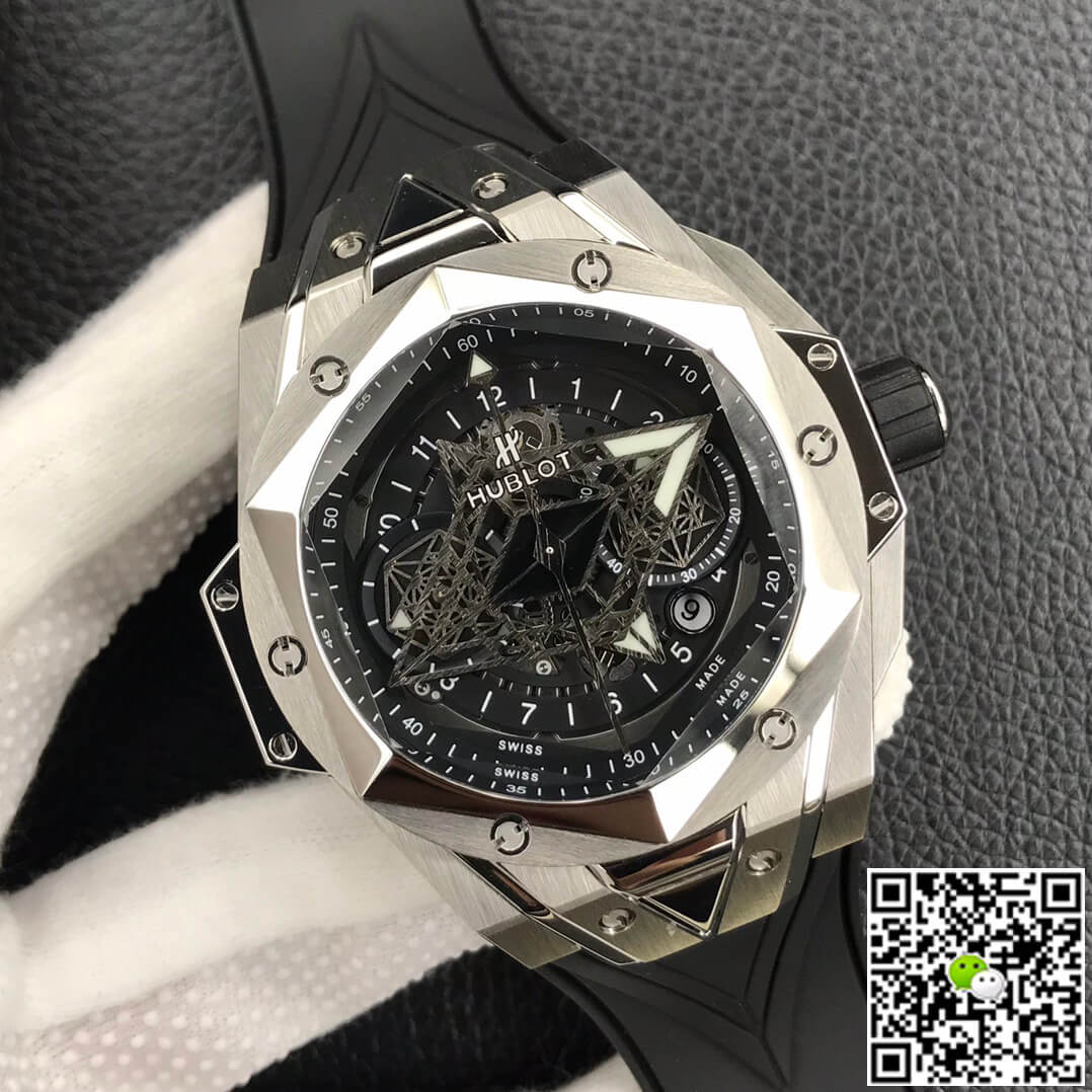 Replica Hublot Big Bang Sang Bleu II 418.NX.1107.RX.MXM19 1:1 Best Edition HB Factory Black Dial