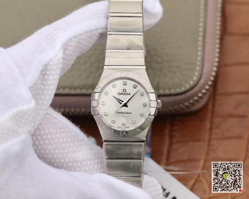 Replica 0me*ga Constellation 27mm Quartz Ladies 123.10.27.60.55.001 TW Factory 1:1 Best Edition Swiss Eta Quartz 1376