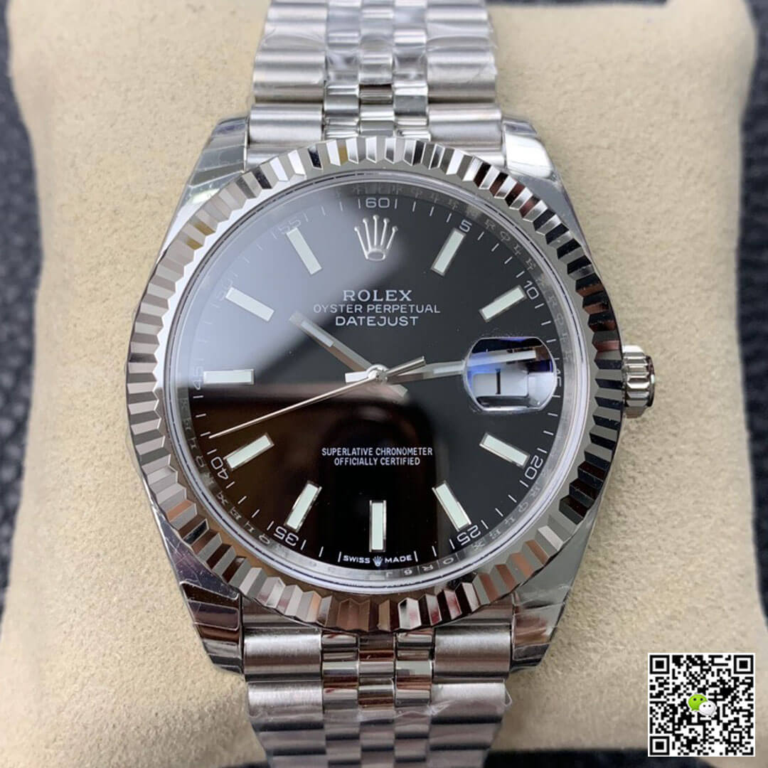 Replica R01ex Datejust M126334-0018 1:1 Best Edition EW Factory Black Dial