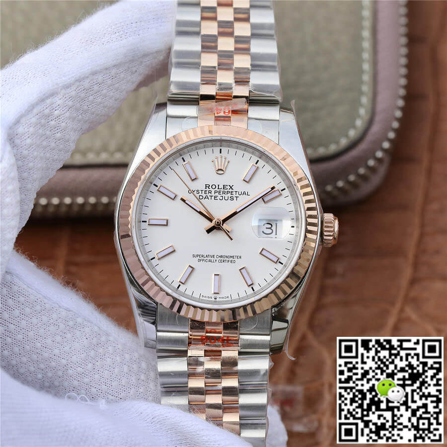 Replica R01ex Datejust M126231-0017 36MM 1:1 Best Edition GM Factory White Dial