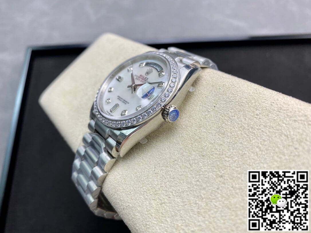 Replica R01ex Day Date 128396TBR-0005 1:1 Best Edition EW Factory Fritillary Dial