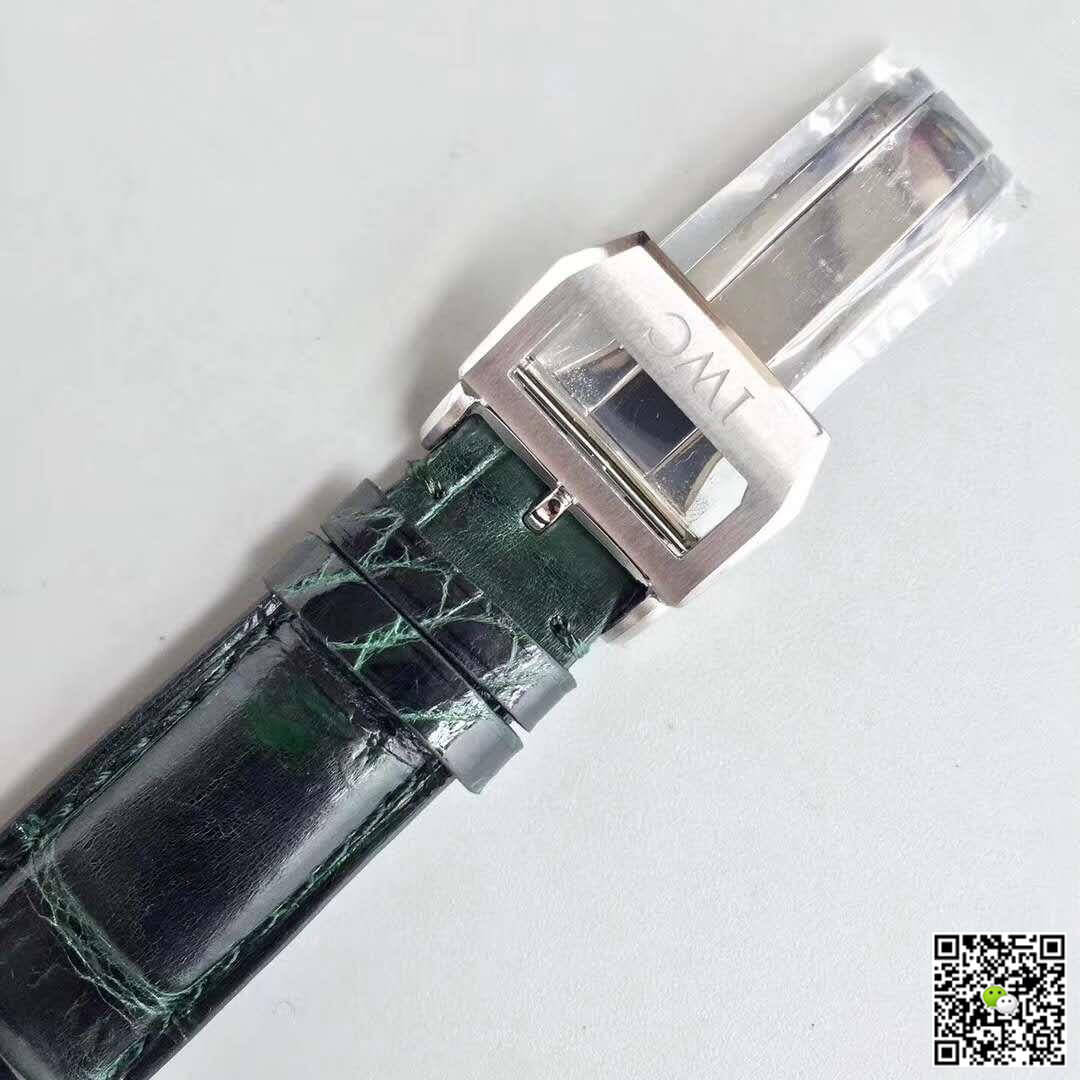 IWC Replica Portuguese YL Factory 1:1 Best Edition Swiss ETA69355 Green Dial With Silver Markers
