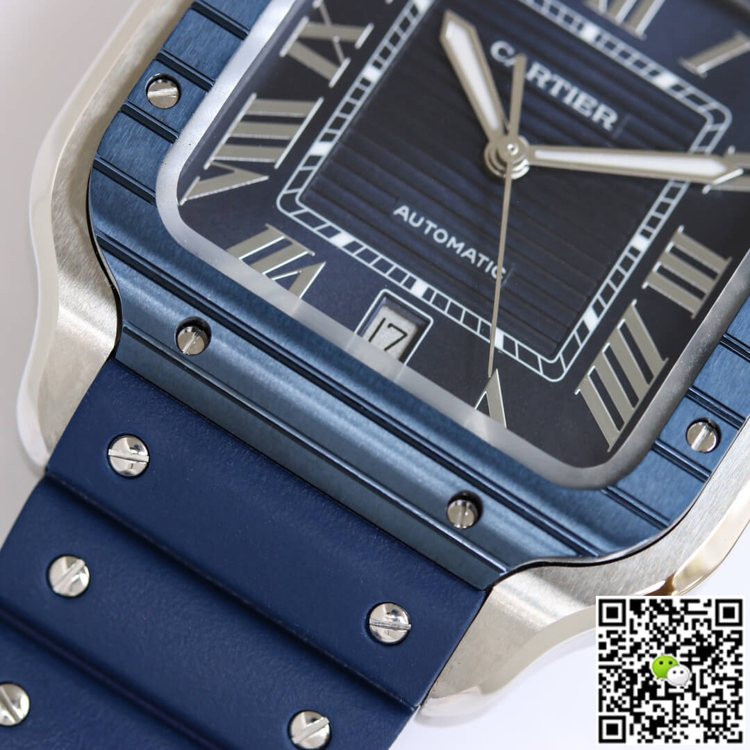 Ca*t1er Watch Rep Santos 1:1 Best Edition GF Factory Blue Dial
