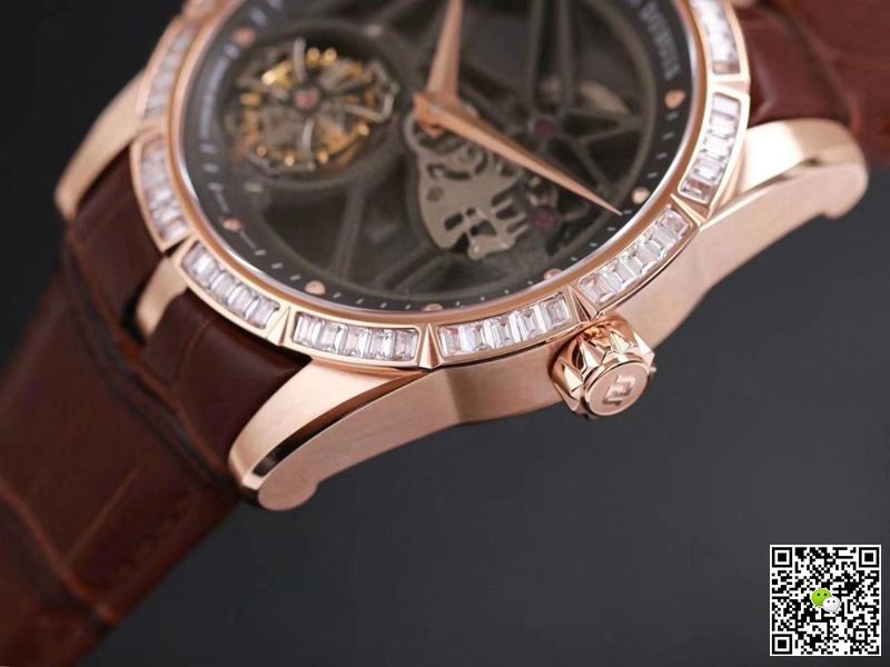 Replica Roger Dubuis Excalibur RDDBEX0404 1:1 Best Edition JB Factory V3 Rose Gold Tourbillon Swiss RD505SQ