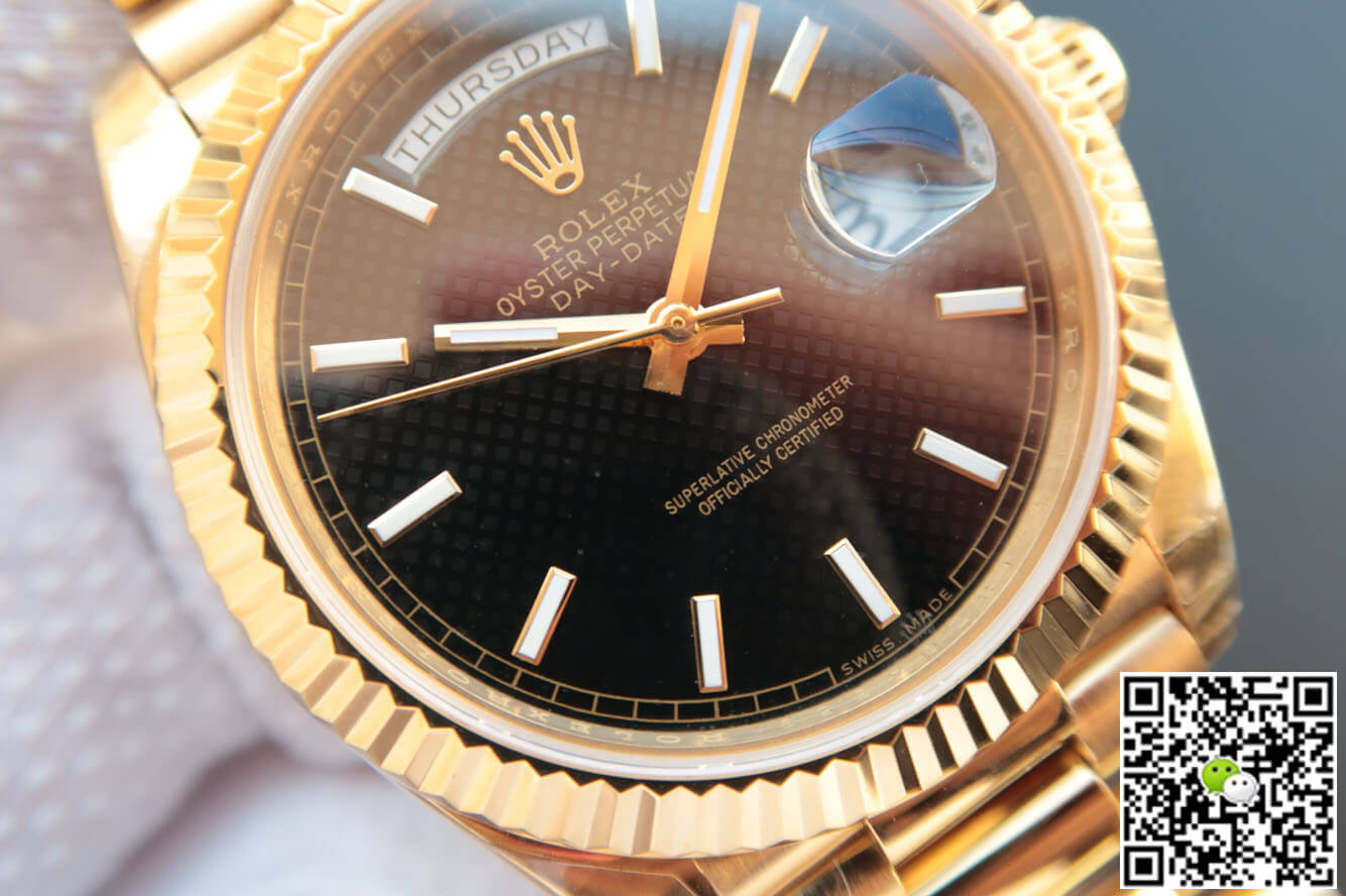 Replica R01ex Day Date M228238-0004 1:1 Best Edition EW Factory Black Dial