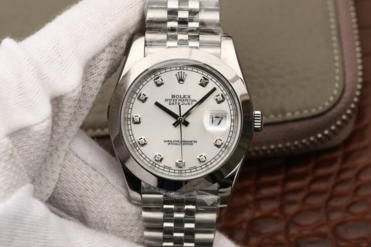 Replica R01ex Datejust M126300 1:1 Best Edition EW Factory D1am0nd-set Dial