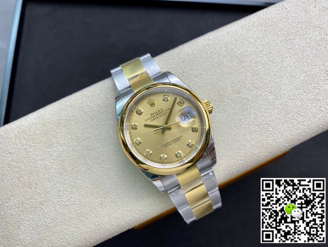 Replica R01ex Datejust M126203-0018 1:1 Best Edition EW Factory Champagne Dial