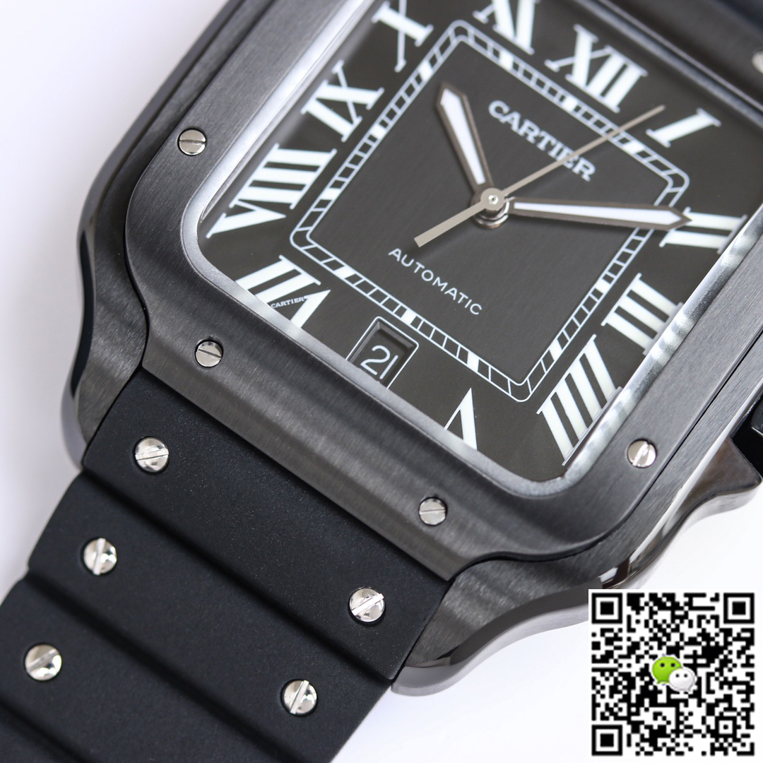 Replica Ca*t1er Santos WSSA0039 1:1 Best Edition GF Factory V2 Rubber Strap