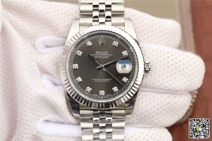 Replica R01ex Datejust M126334-0006 1:1 Best Edition EW Factory Grey Dial