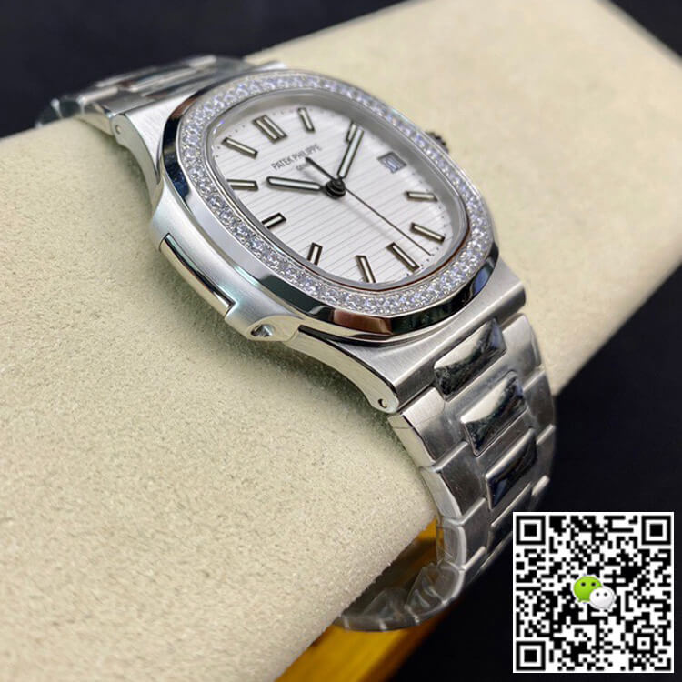 Replica Pat*k Phi1i*pe Nautilus 5713/1G-010 1:1 Best Edition PPF Factory V4 White Dial Swiss ETA324