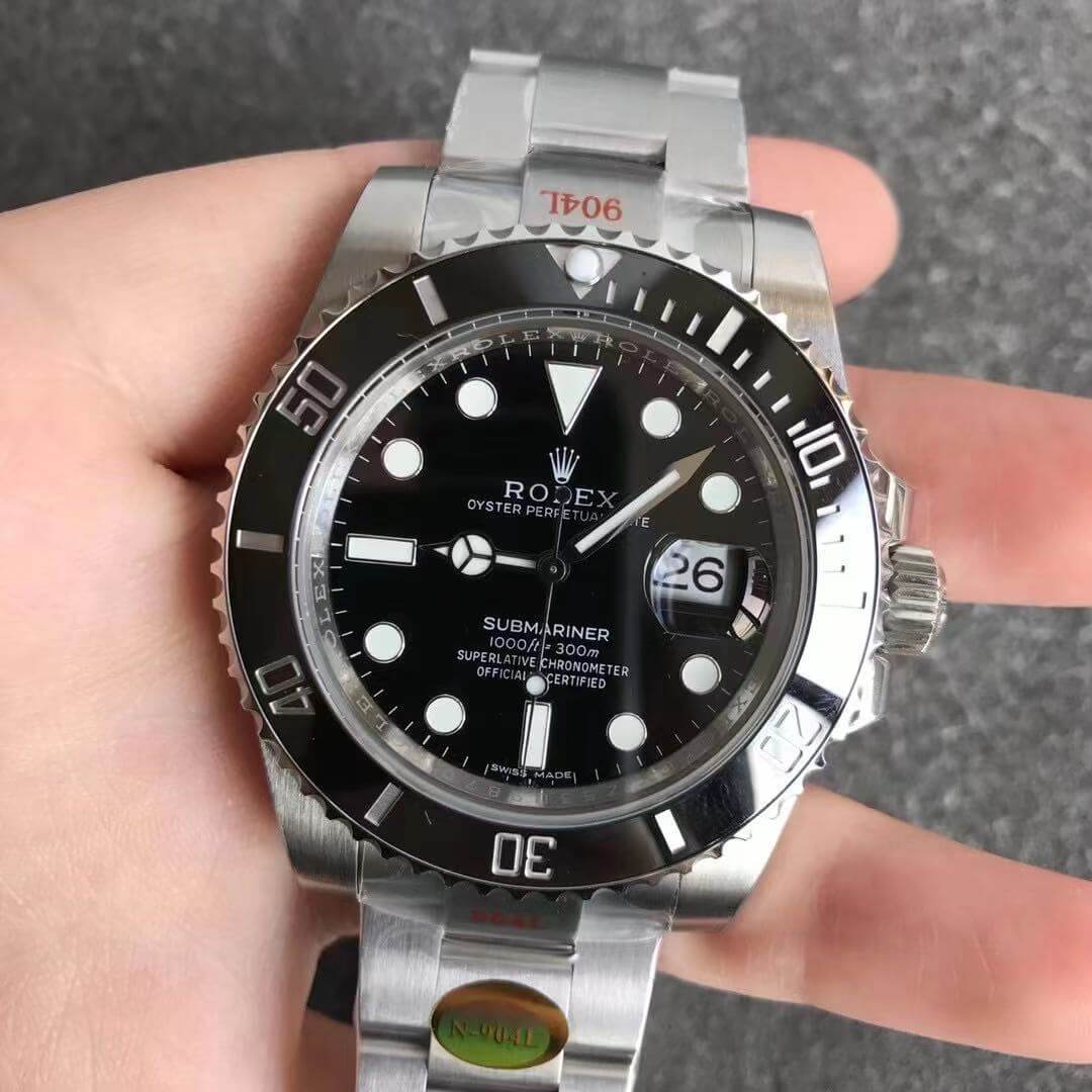 R01ex Submariner Replica 116610LN 1:1 Best Edition Noob Factory V12 Black Dial
