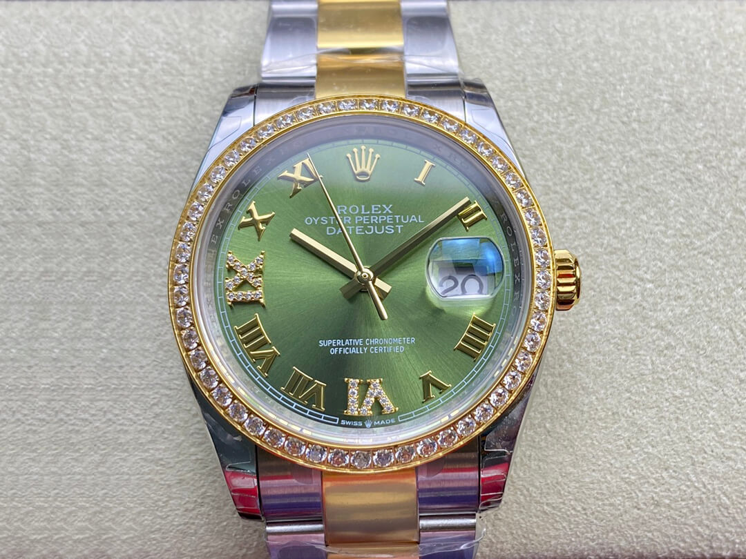 Replica R01ex Datejust M126283RBR-0012 1:1 Best Edition EW Factory Green Dial