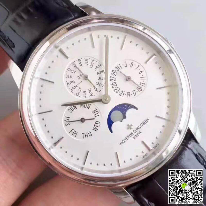 Vacheron C0nstan1n Replica Patrimony Perpetual Calendar 43175/000R-9687 1:1 Best Edition Swiss ETA1120