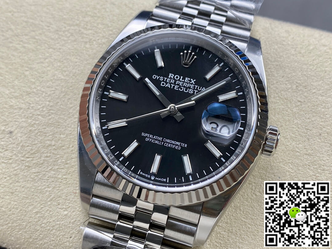 Replica R01ex Datejust M126234-0015 36MM 1:1 Best Edition Clean Factory Black Dial