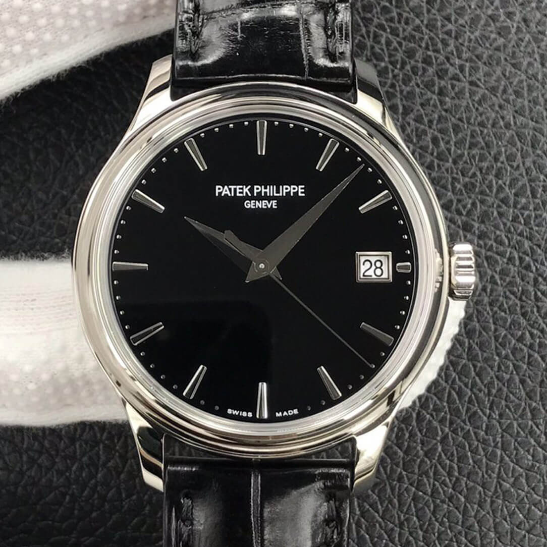 Replica Pat*k Phi1i*pe Calatrava 5227G-010 1:1 Best Edition 3K Factory Black Dial