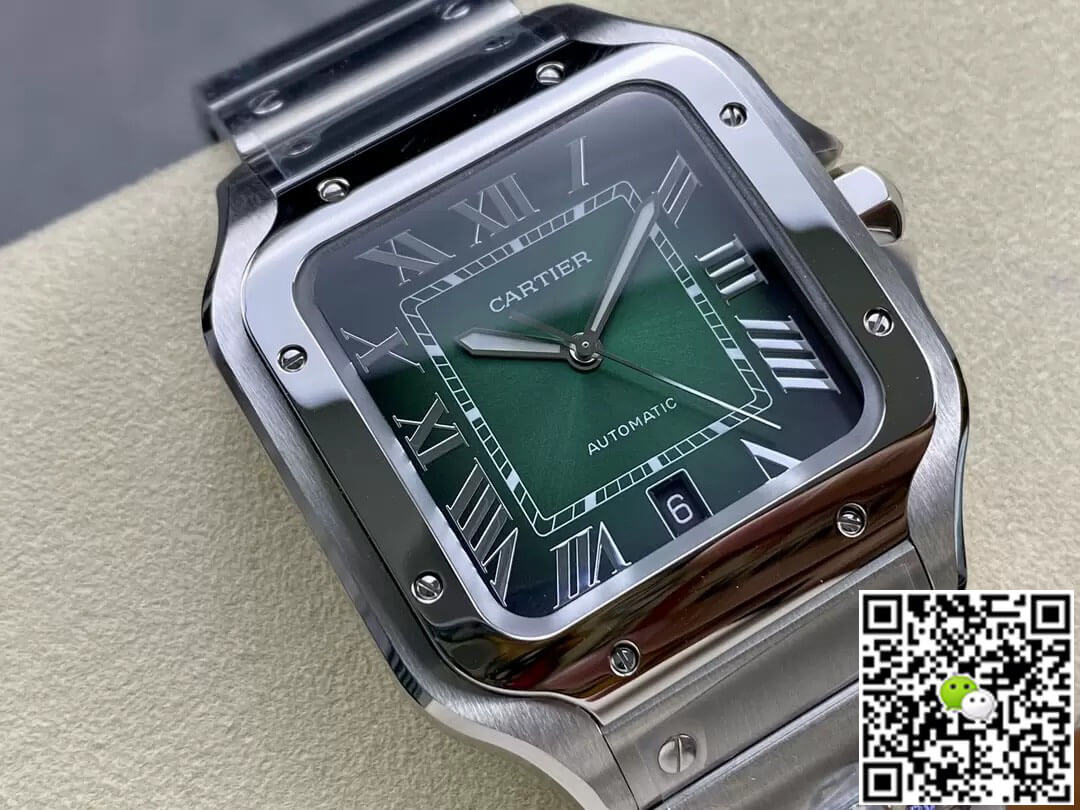 Replica Ca*t1er De Santos WSSA0062 1:1 Best Edition BV Factory Green Dial