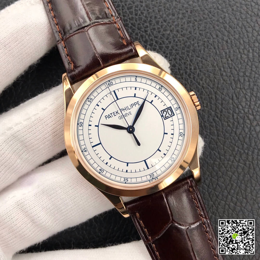 Replica Pat*k Phi1i*pe Calatrava 5296R-001 1:1 Best Edition ZF Factory Rose Gold White Dial