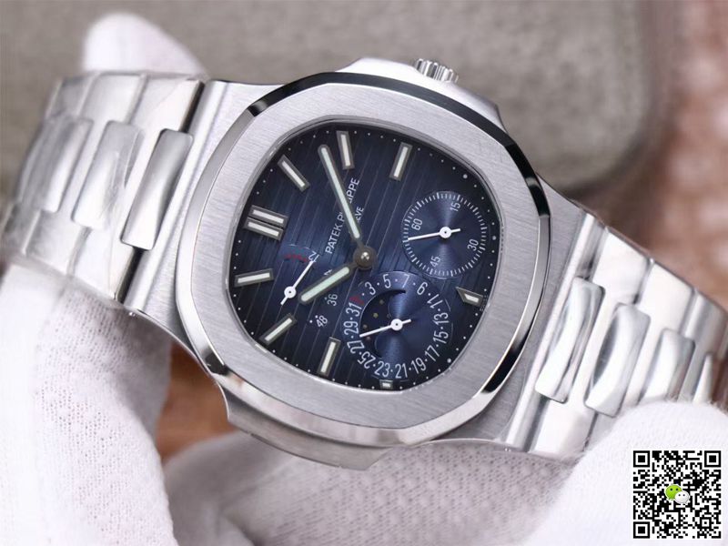 Replica Pat*k Phi1i*pe Nautilus 5712/1A-001 1:1 Best Edition PF Factory Blue Dial Steel Strap Swiss Movement